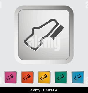 Pédale réglable Illustration de Vecteur