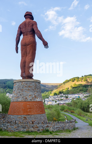 Le Guardian, memorial minière Six Cloches, Abertillery, Pays de Galles, Royaume-Uni Banque D'Images