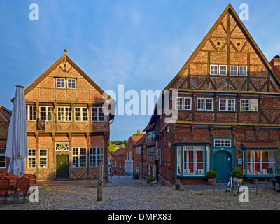 Musée de l'espiègle à la place de marché de Mölln, duché de château tiède, Schleswig-Holstein, Allemagne Banque D'Images