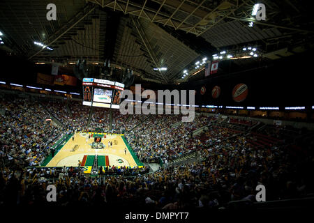 22 août, 2009 - Seattle, Washington, États-Unis - 22 août 2009 : 4ème trimestre au cours de l'action 70-64 Seattle Storm victoire sur les Indiana Fever at Key Arena de Seattle Washington. (Crédit Image : © Andrew Fredrickson/ZUMApress.com) Southcreek/mondial Banque D'Images