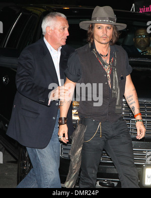 Johnny Depp à Steven Tyler's party au 