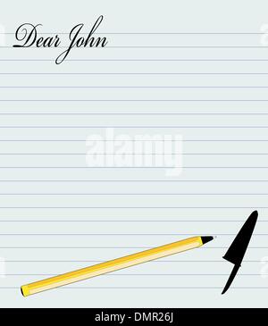 Dear John Illustration de Vecteur