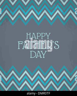 Modèle Chevron Father's Day Card Illustration de Vecteur