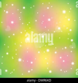 Résumé La St Valentin en forme de coeur couleur stars light backgroun Illustration de Vecteur