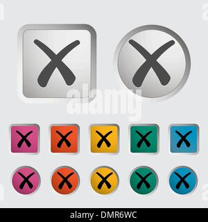 Bouton supprimer Illustration de Vecteur