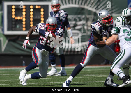 20 Septembre 2009 : New England Patriots # 39 Laurence Maroney avec la balle. Les Jets de New York a battu les New England Patriots 16-9 au Giants Stadium à Rutherford, New Jersey. (Crédit Image : © Anthony Gruppuso/ZUMApress.com) Southcreek/mondial Banque D'Images