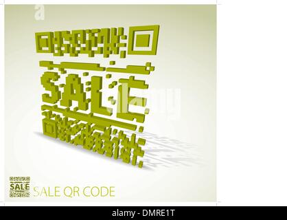 3D vert pour vous les qr code article Illustration de Vecteur