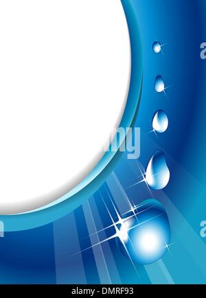 Gouttes d'eau - abstract background Illustration de Vecteur