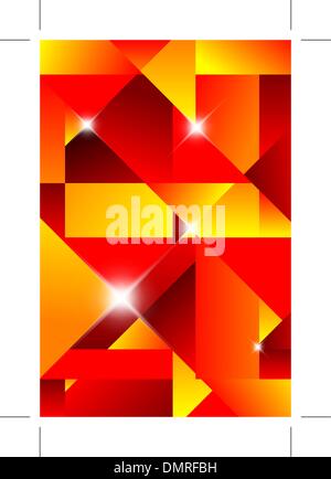 Le cubisme abstract background Illustration de Vecteur