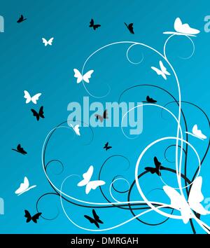 Butterflies background Illustration de Vecteur