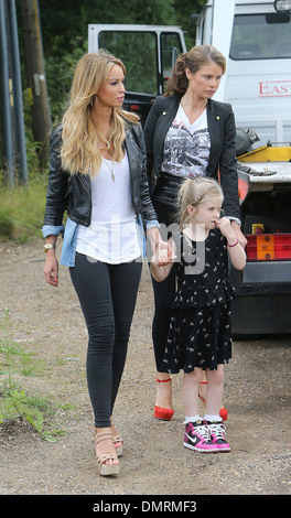 Lauren Pope, le casting de "La seule façon est de filmer dans des Essex Essex Essex, Angleterre - 08.08.12 Banque D'Images