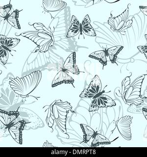 Motif papillon transparente Illustration de Vecteur