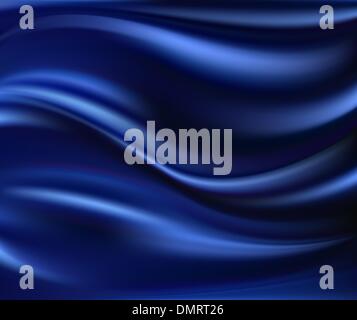 Abstract Vector, texture de soie bleue Illustration de Vecteur