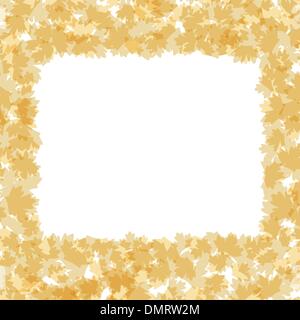 Feuille d'automne de l'érable border frame vector Illustration de Vecteur