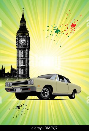 Affiche de Londres Illustration de Vecteur