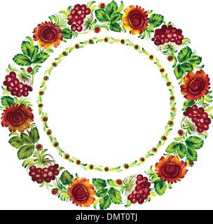 cercle floral Illustration de Vecteur