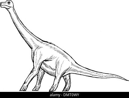 Brachiosaurus Illustration de Vecteur