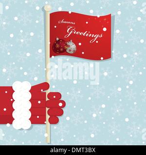 drapeau Noël Illustration de Vecteur