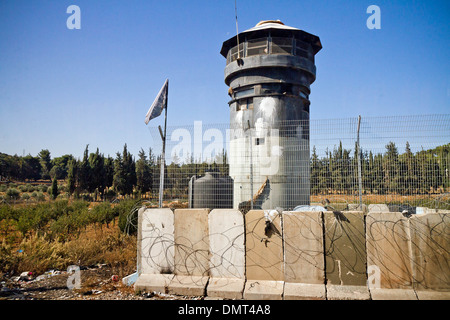 Tour d'IDF israéliennes dans les territoires de la Palestine. Banque D'Images