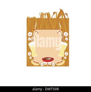 Invitation Soirée barbecue Illustration de Vecteur