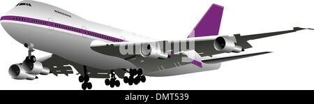 Les avions de passagers. Illustration Vecteur de couleur pour les concepteurs Illustration de Vecteur