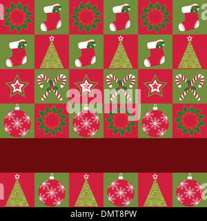 Ornement de Noël carte de voeux motif transparent Illustration de Vecteur