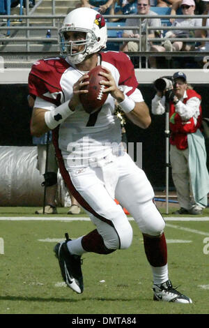 Arizona Cardinals Quarterback Matt Leinart (7) au cours du premier trimestre l'action contre les jaguars de Jacksonville Municipal Stadium. Les Cardinaux défait les jaguars 31-17. (Crédit Image : © David Roseblum/ZUMApress.com) Southcreek/mondial Banque D'Images