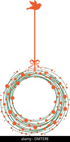 Couronne de Noël, vector Illustration de Vecteur