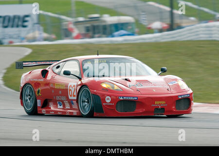 Risi Competizione Ferrari F430 GT race autour de la piste de Mosport Park, Bowmanville, Ontario. (Crédit Image : © Terry Ting/global/ZUMApress.com) Southcreek Banque D'Images