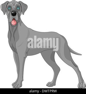 Chien Dogue Allemand Illustration de Vecteur