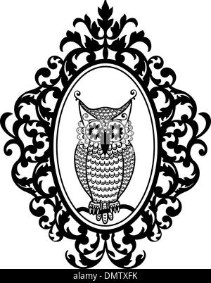 Owl dans l'image, vecteur Illustration de Vecteur