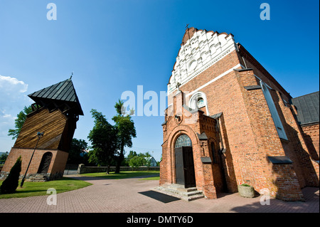 L'église Saint André de Brok, une communauté NE de Varsovie, Pologne. Banque D'Images