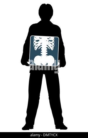 Radiographie du thorax : Illustration de Vecteur