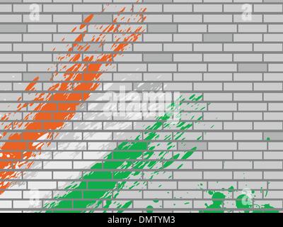 Abstrait, les couleurs du drapeau national sur le thème wall background vector. Illustration de Vecteur