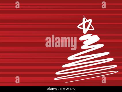 Abstract Christmas Tree - dessin simple Illustration de Vecteur