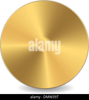 Disque compact d'or Illustration de Vecteur