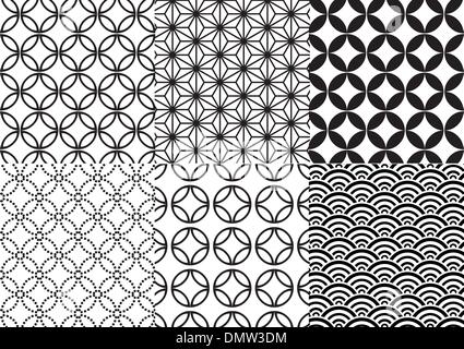 Modèle japonais transparente Illustration de Vecteur