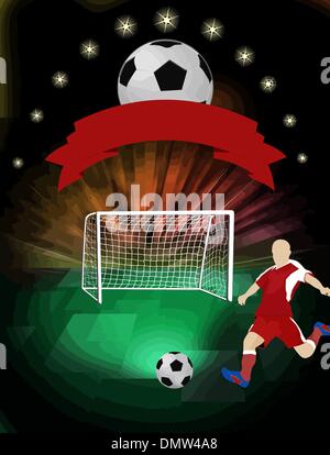 Affiches de football Illustration de Vecteur