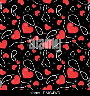 Transparente motif coeurs saint valentin Illustration de Vecteur