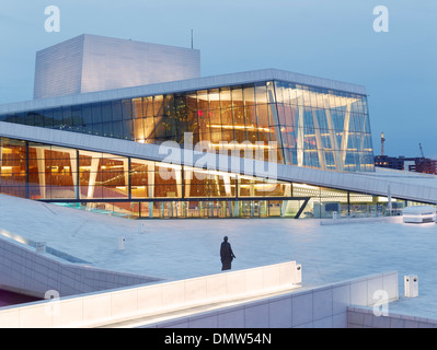 Operahuset, Opéra d'Oslo, Oslo, Oslo, comté de l'Est de la Norvège, la Norvège Banque D'Images