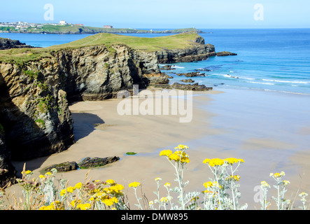 Whipsiderry plage à Newquay en Cornouailles, Royaume-Uni Banque D'Images