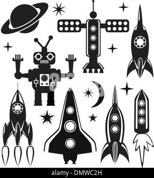 L'espace vectoriel des symboles stylisés Illustration de Vecteur