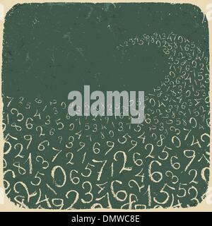 Les numéros les plus simples sur commission scolaire. Illustration vectorielle, EPS10 Illustration de Vecteur