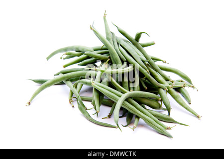 Haricots verts frais Banque D'Images