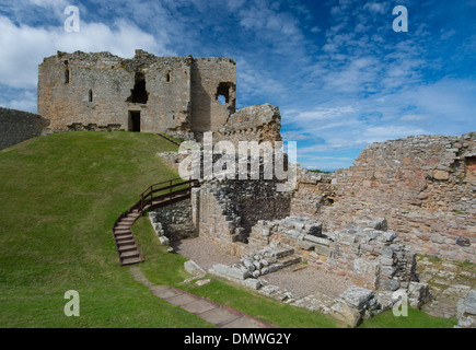 Château de duffus elgin forres motte historique Bailey Banque D'Images