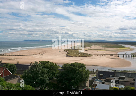 Lossiemouth beach côte de Moray buchan aberdeenshire Banque D'Images