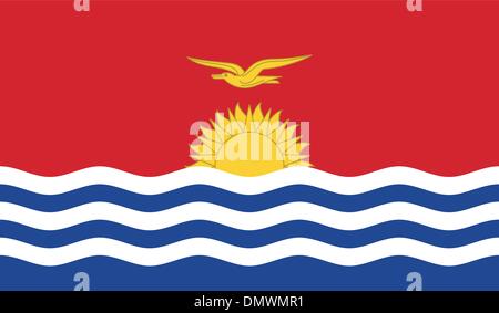 Drapeau de Kiribati Illustration de Vecteur