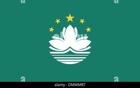 Drapeau de Macao Illustration de Vecteur