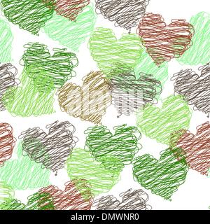 Motif transparent Valentine Illustration de Vecteur