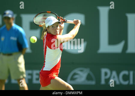 Mar 19, 2004 ; Indian Wells, California, USA ; JUSTIN HENIN-ARDENNE à l'Indian Wells, CA - Pacific Life Open Tennis - ATP - Mars 19th, 2004. Banque D'Images